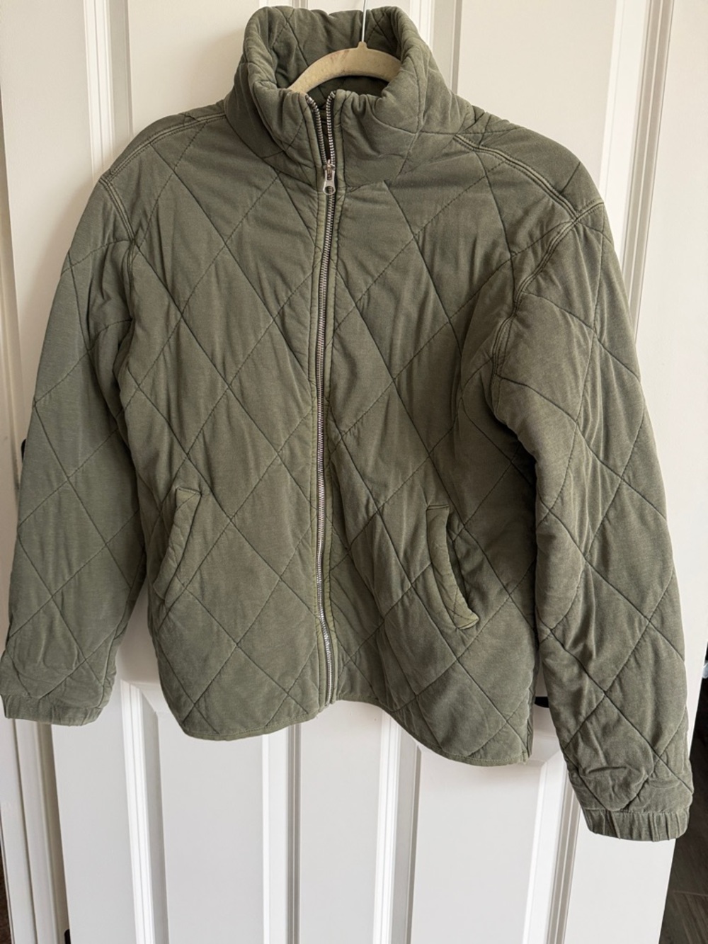 wild fable Quilted Olive Green Jacket